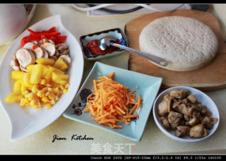 Jian Kitchen ❤nutritious Assorted Pizza ❤ recipe