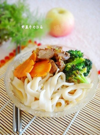 Beef Noodles with Fresh Vegetables recipe