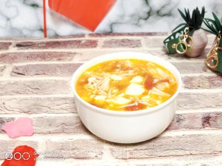 Enoki Mushroom Japanese Tofu Soup recipe