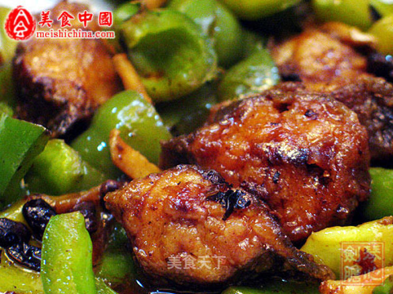 Stir-fried Tang Lice Fish with Green Peppers recipe