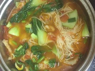 Tomato and Eggplant Shredded Pork Noodle recipe