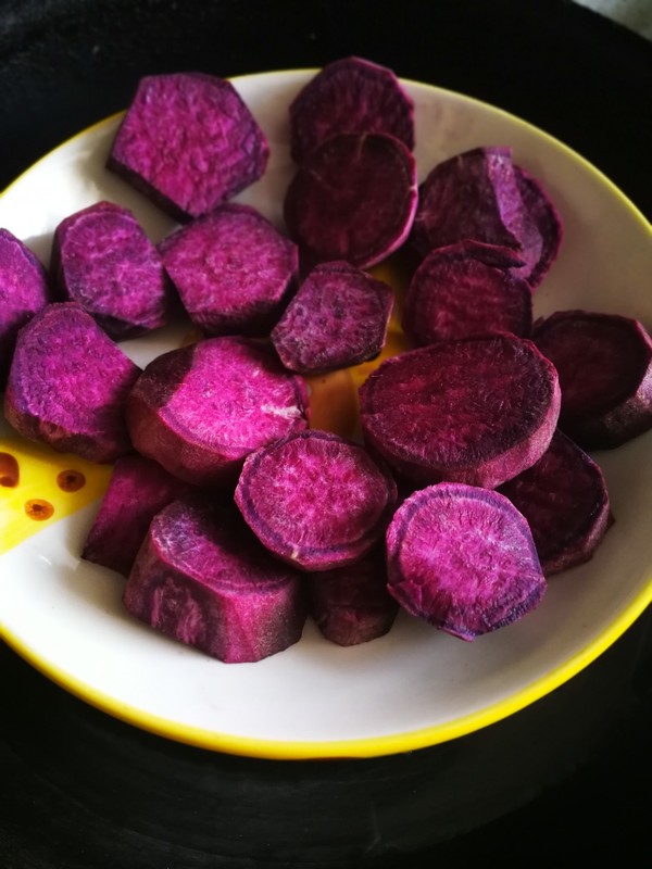 Purple Sweet Potato Glutinous Rice Cake recipe