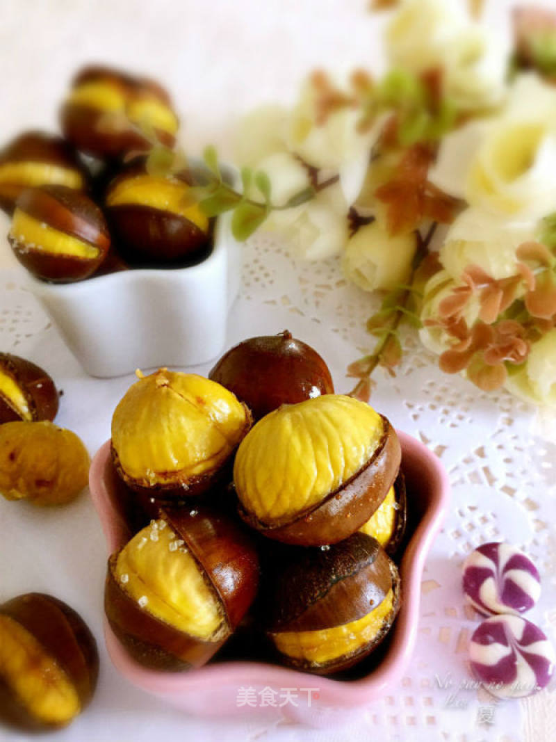 Roasted Chestnuts with Oily Sweet Sugar recipe