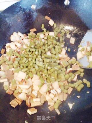 Fried Dried Bean Curd with Capers recipe