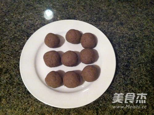 Purple Sweet Potato Spiral Mung Bean Crisp Balls recipe