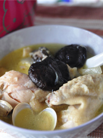 Garlic and Shiitake Chicken Soup recipe