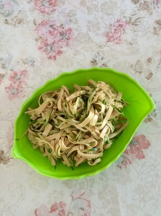 Dried Tofu Mixed with Cucumber Shreds recipe