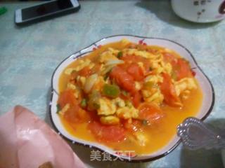 Scrambled Eggs with Tomatoes recipe