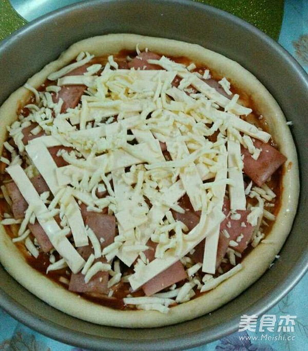 Ham and Cheese Pizza recipe