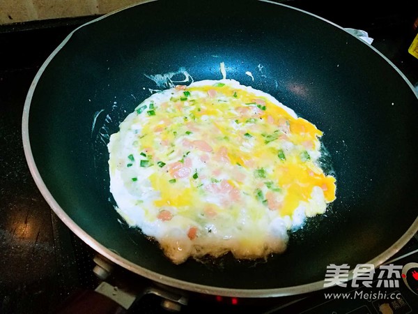 Quick Breakfast-egg Ham Pancakes recipe