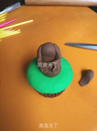 #柏翠大赛# Monkey Race Lei Fondant Cup Cake recipe