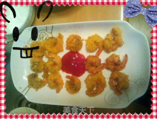 Fried Shrimp with Phoenix Tail recipe