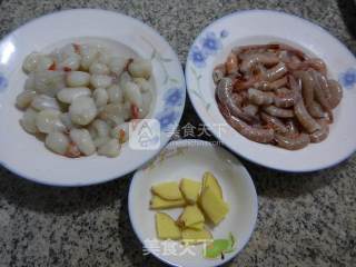 Steamed Fish Eggs with Sea Prawns recipe