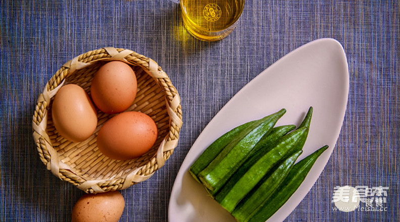 Okra Thick Egg Braised recipe