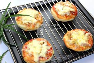 #aca烤明星大赛#healthy Shrimp Mini Pizza recipe
