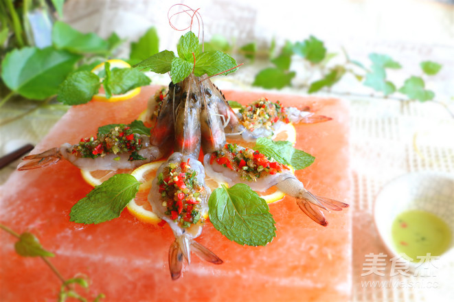 Thai Style Raw Shrimp Sashimi recipe