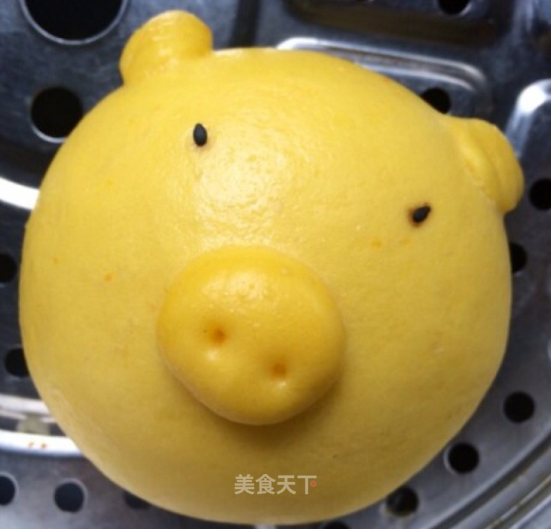 Golden Pig Steamed Buns recipe