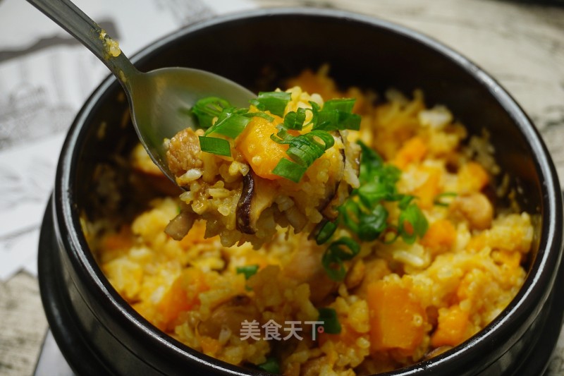 Pumpkin Chicken Rice recipe