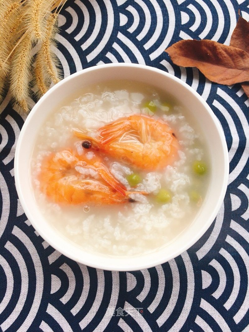 Shrimp and Pea Congee recipe