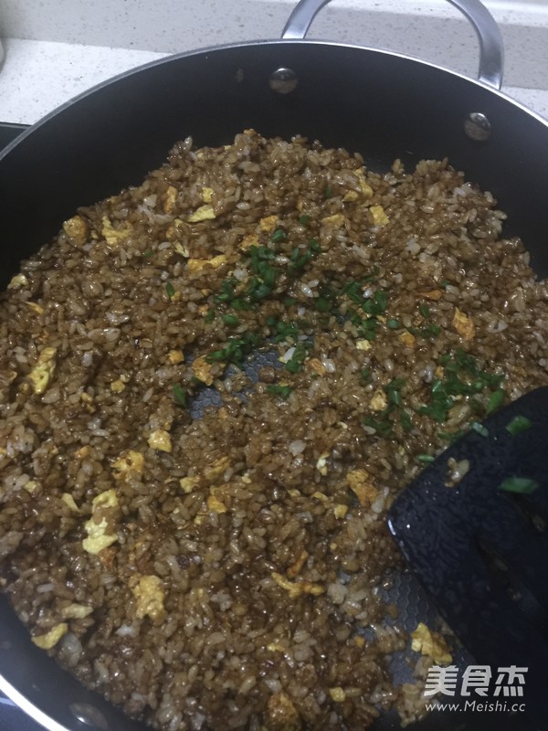 Fried Rice with Lard Residue and Soy Sauce recipe