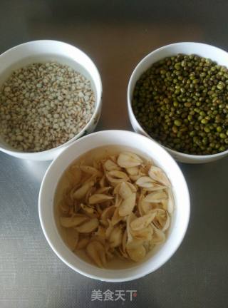 Mung Bean Lily Barley Soup recipe