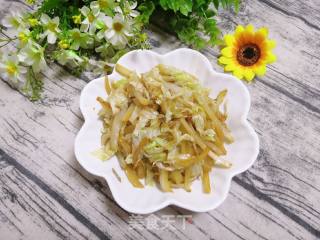 #快手素菜#shredded Cabbage in Oyster Sauce recipe