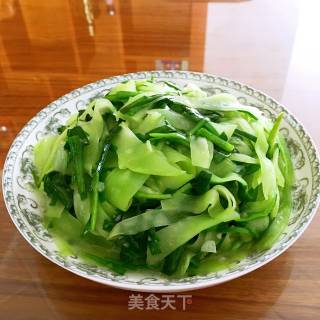 Stir-fried Lettuce with Leek recipe