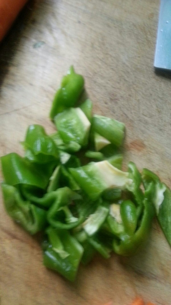 Stir-fried Vegetarian Chicken with Green Peppers recipe