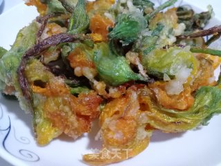 Fried Pumpkin Flowers recipe