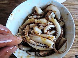 Grilled Squid with Sauce recipe