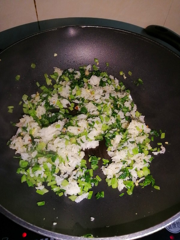 Fried Rice with Choy Sum and Egg recipe