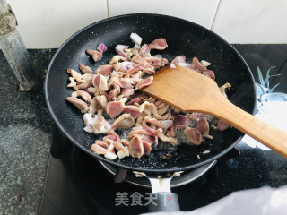 Stir-fried Chicken Mixed (chicken Gizzard and Chicken Heart) recipe