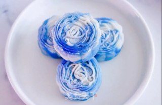 Blue and White Porcelain Snowy Mooncake recipe