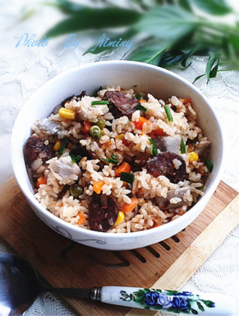 Sausage Rice with Taro recipe