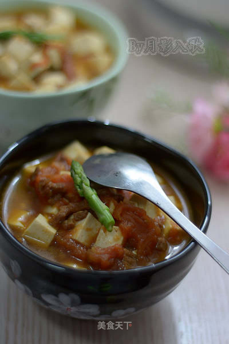 Tofu with Tomato Sauce and Minced Meat - Quickly Make A Delicious Home-cooked Appetizer recipe