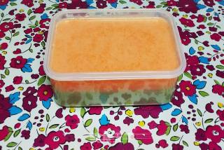 Creative Two-color Vegetable Puree Skin Jelly recipe