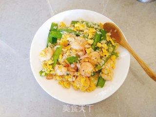 Fried Konjac Rice with Egg and Shrimp recipe