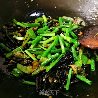 Fried Purple Beans recipe