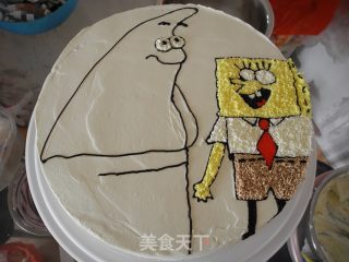 Spongebob and Pie Star Cake recipe