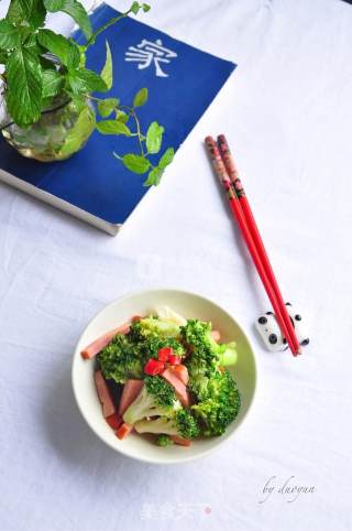 Fried Sausage with Broccoli recipe