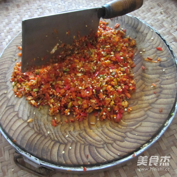 Chopped Pepper and Salted Eggplant recipe