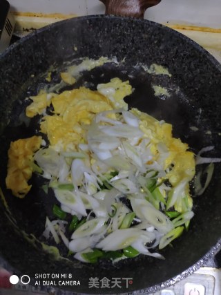 Scrambled Eggs with Green Onions recipe