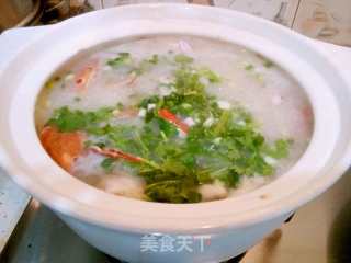White Scallop Crab Congee recipe
