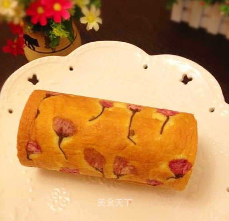 Sakura Chiffon Cake Roll recipe
