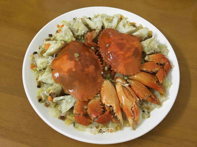 Steamed Blue Crab with Eight Treasure Rice