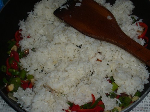 Fried Rice with Egg and Vegetable recipe