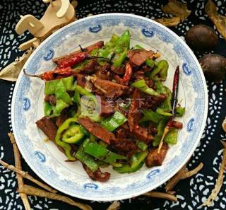 Stir-fried Braised Beef with Hot Peppers recipe