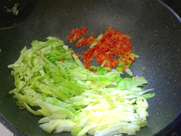 Chopped Pepper and Cabbage recipe