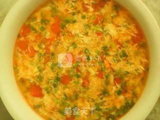Tomato Egg Drop Soup recipe
