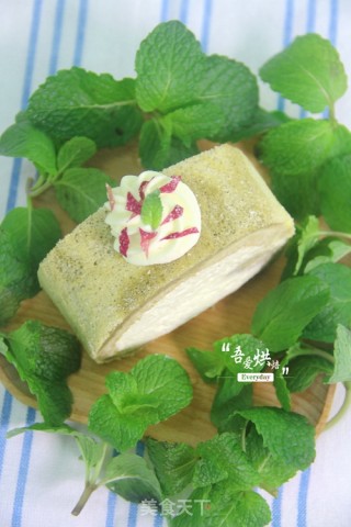 #the 4th Baking Contest and is Love to Eat Festival# Two-color Matcha Cake Roll recipe